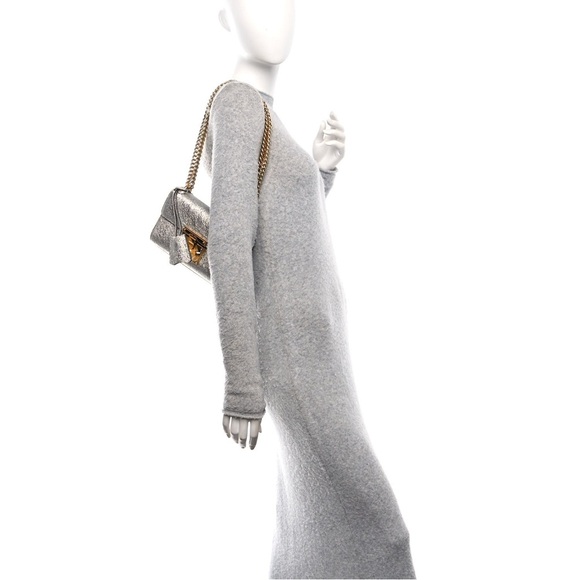 Gucci Galassia Small Padlock Shoulder Bag Argento main image 2
